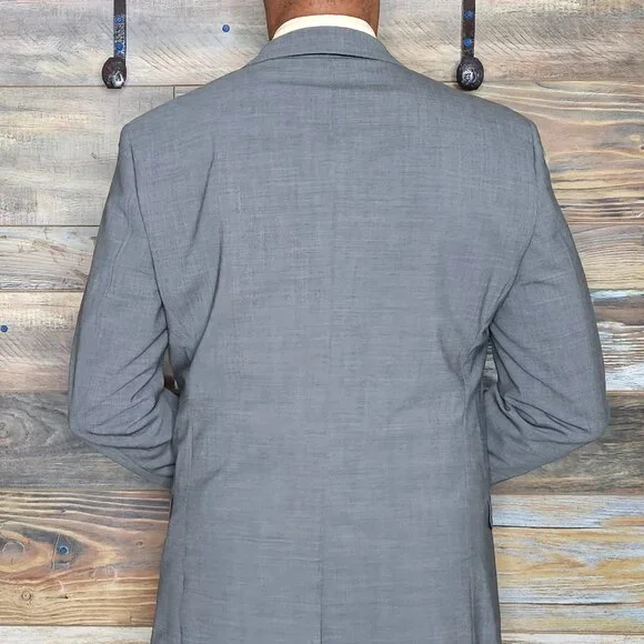 Theory Wool Blend Gray Blazer Jacket 42R *EXCELLENT*